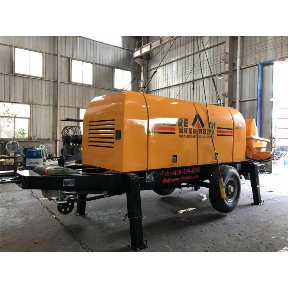 
low cost concrete trailer pump with great price 