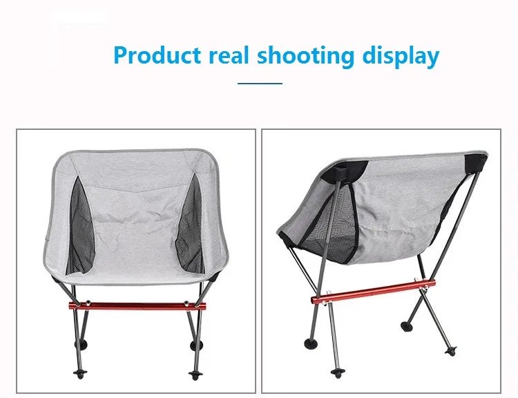 OEM Camping beach relaxing travel portable folding chair Aluminum Alloy outdoor folding chair