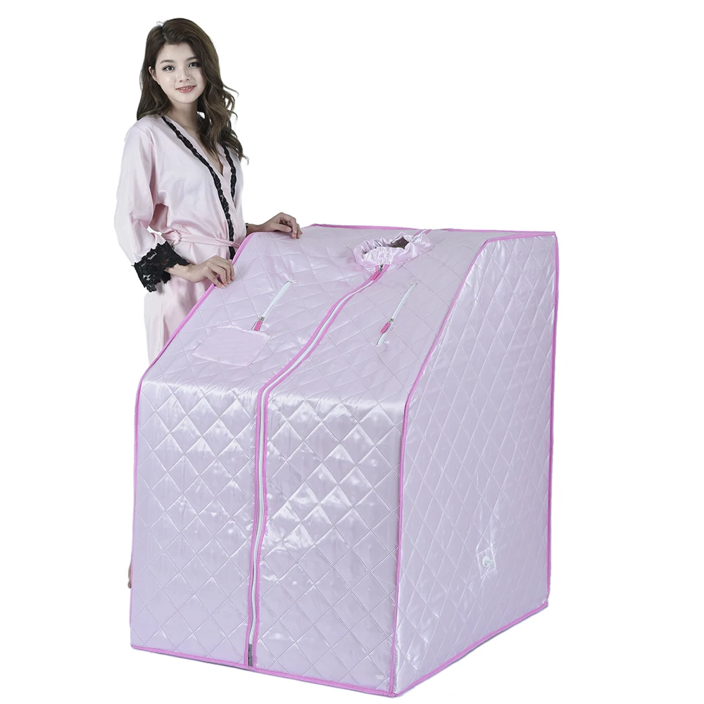 Home Spa Portable Foldable Sauna Tent Whole Body Steam Box with Steamer for Fitness Detox Skin Tightening It/ZA Plug