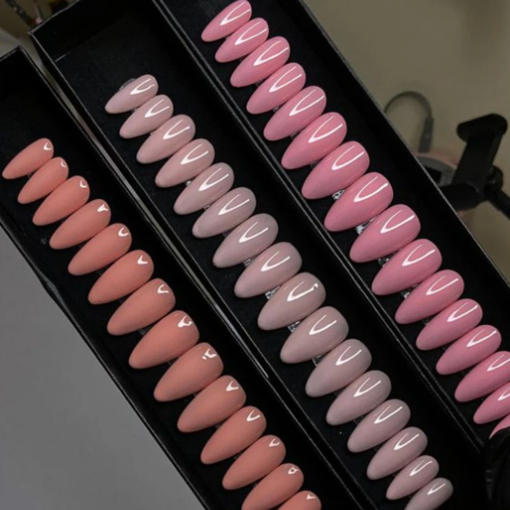 Accept OEM ODM Half Cover Press On Nails Full Mixed Color ABS False Nails Salon Quality Nail Suppliers