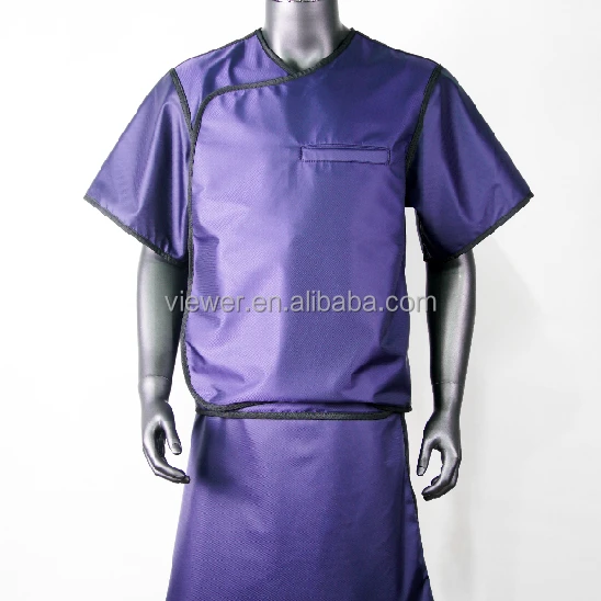 Professional 0.35 - 0.5mmPb Vest & Shirt with short sleeves  lead free aprons clothing x-ray radiation protection suit