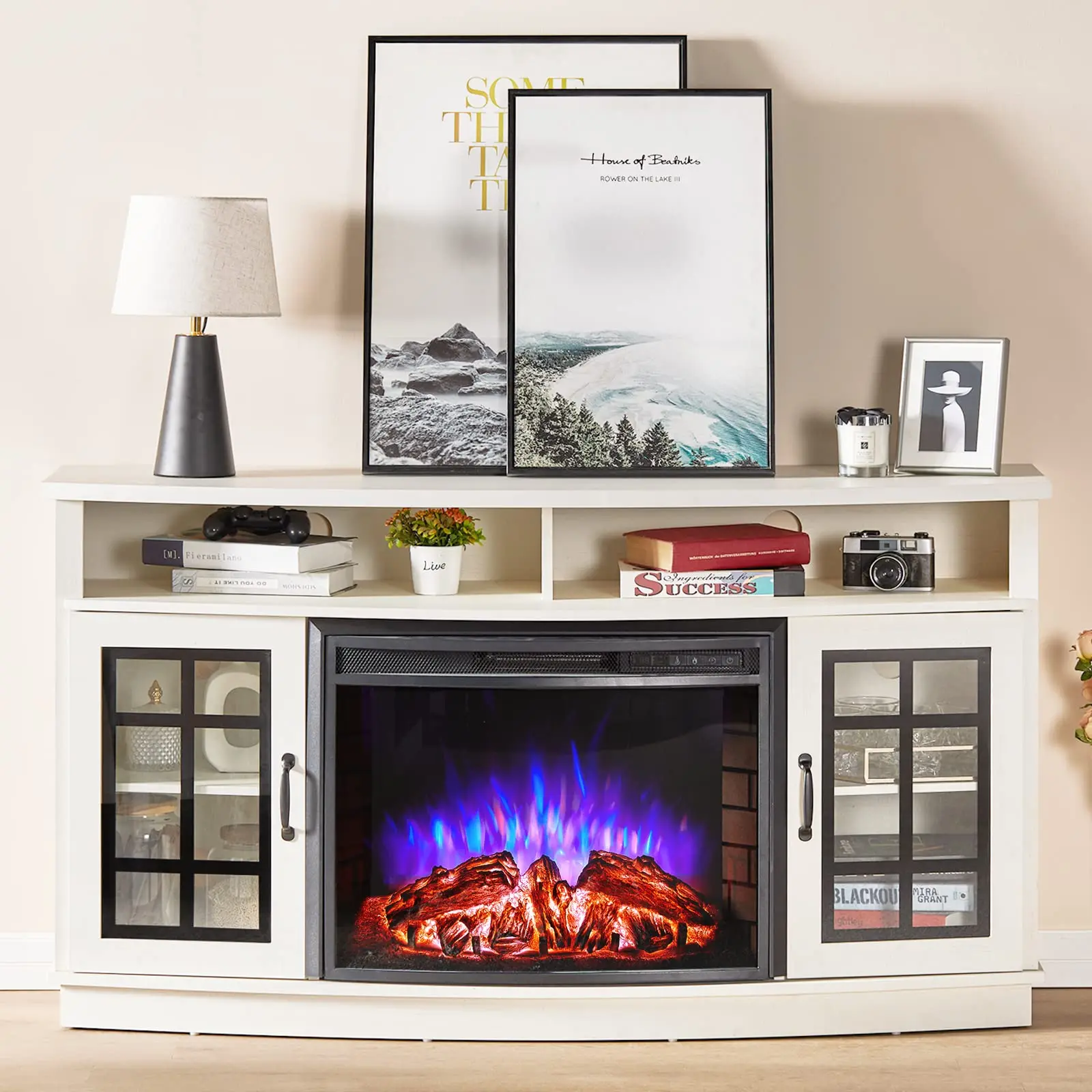 Cheap Best Selling Smart Decorative Natural Electric Fire Pit Solid Villa Built Electric Fireplaces Wholesale