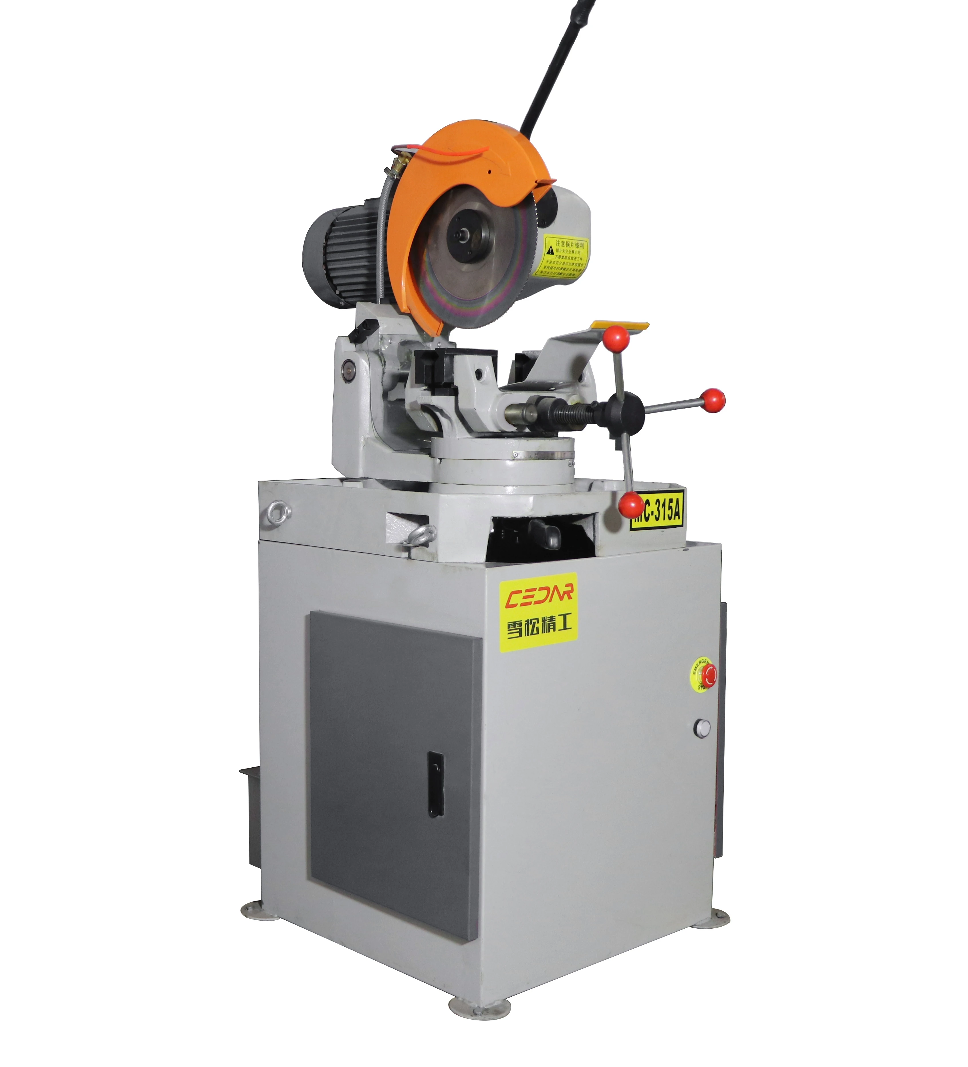 Cader MC315High-quality semi-automatic circular sawing pipe cutting machine Cold pipe beveling machine dust-free, smooth cutting