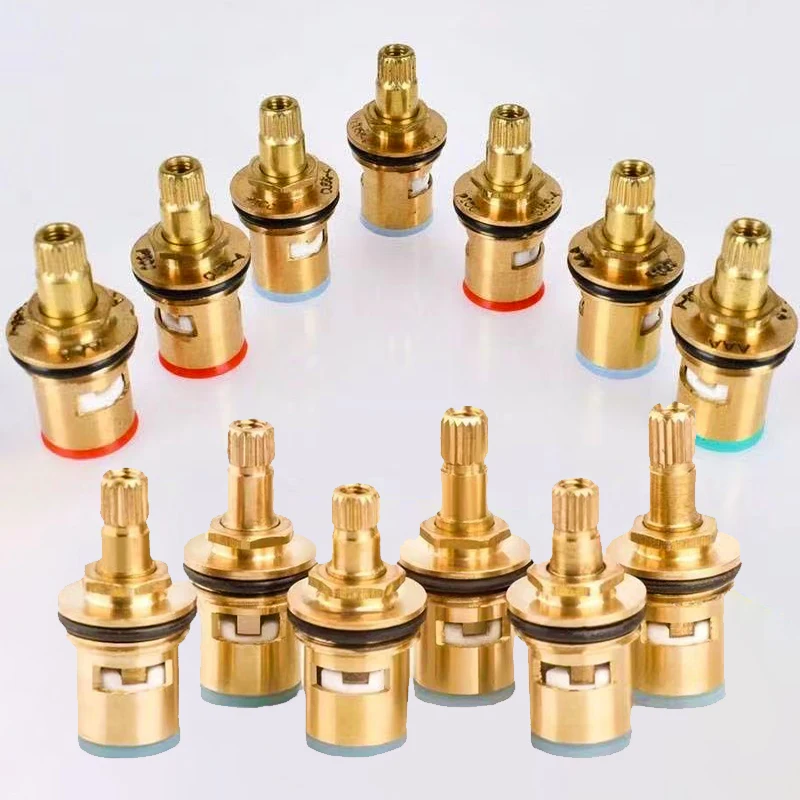 Brass Ceramic Stem Replacement Thickened Water Faucet Brass Ceramic Disc Stem Disc Faucet Valve Stem