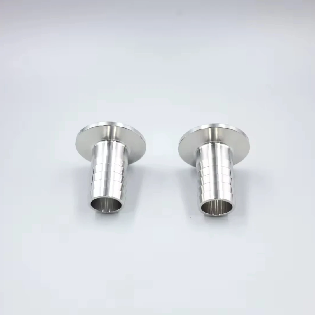 Stainless steel vacuum flange barb rubber hose coupling