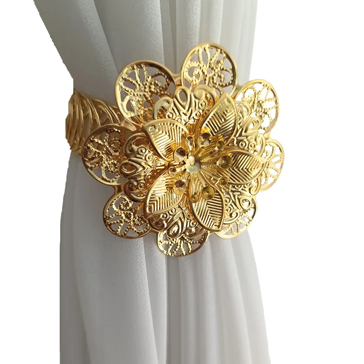 free installation new window decoration telescopic adjustable spring curtain tieback curtain accessories hook