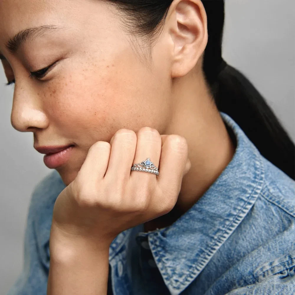925 Sterling Silver Earrings Pumpkin Car Crown series Ring Shining zircon Eternity Earrings Fashion Necklace women jewelry gift
