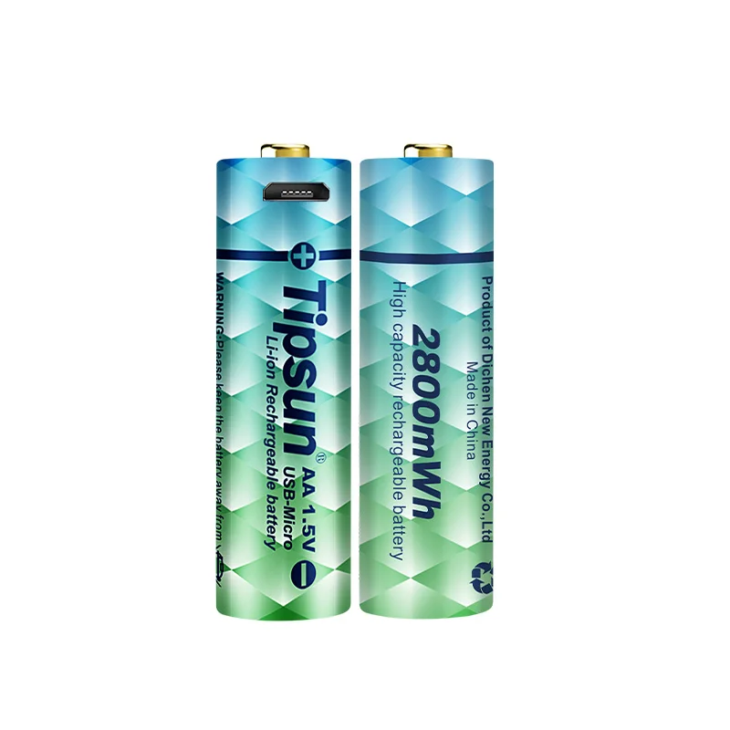 Высокая емкость usb 1 5 v аккумуляторная батарея aa 2800mWh Размер