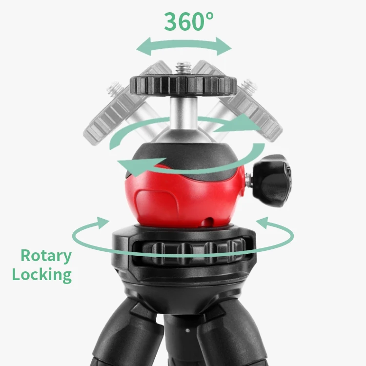 Waterproof 360-degree Travel Sport Octopus Tripod Camera Mini Flexible Tripod ring light mini tripod