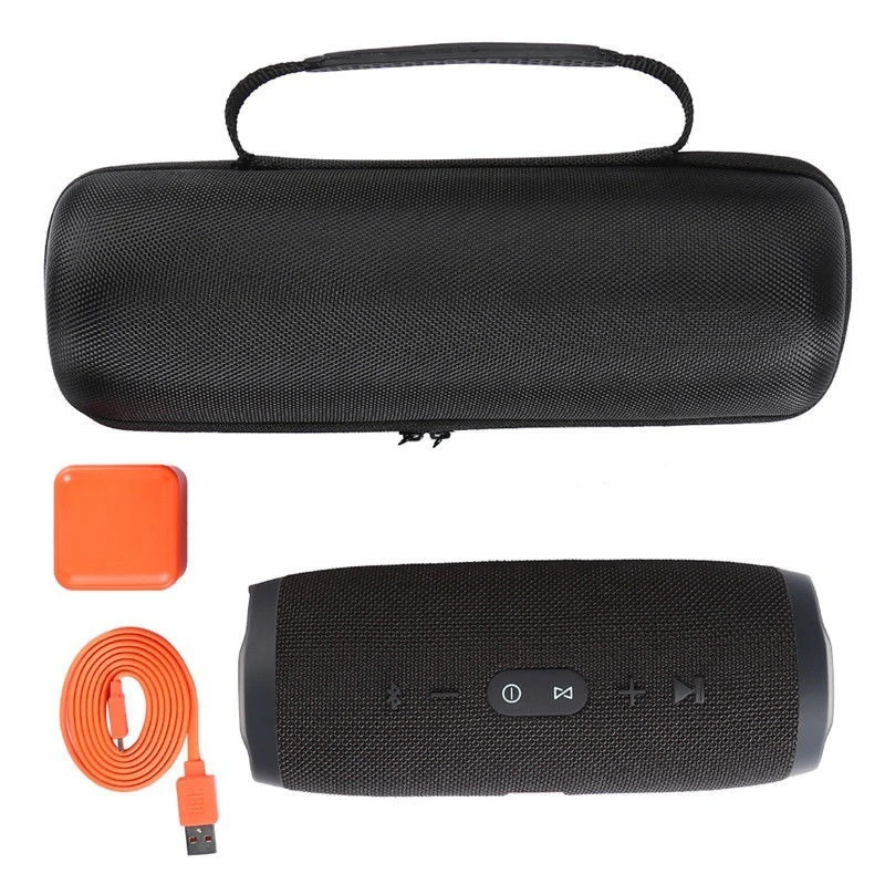 Wireless Outdoor Speaker Protective Waterproof Zipper Case Rubber Handle Wireless Speaker Case Hard