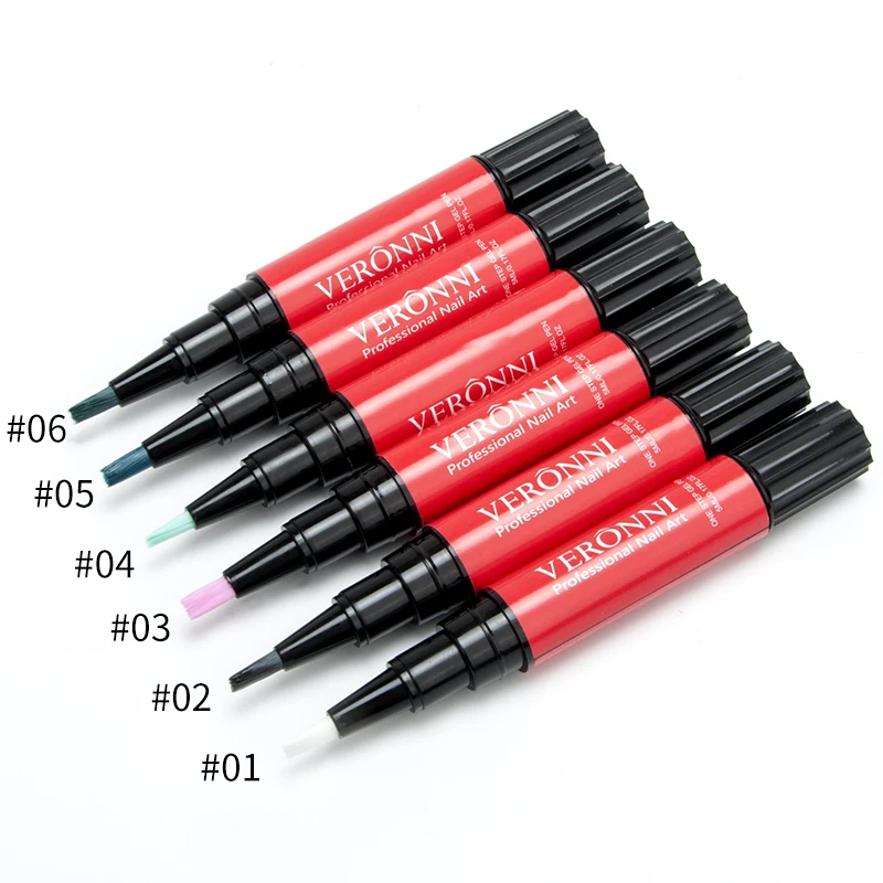 12 Colors 5ml Wholesale One Step Nail Gel Polish 3 In 1gel penCuticle oil Nail Art Varnish Pen Gels Lacquer Hybrid Easy Use