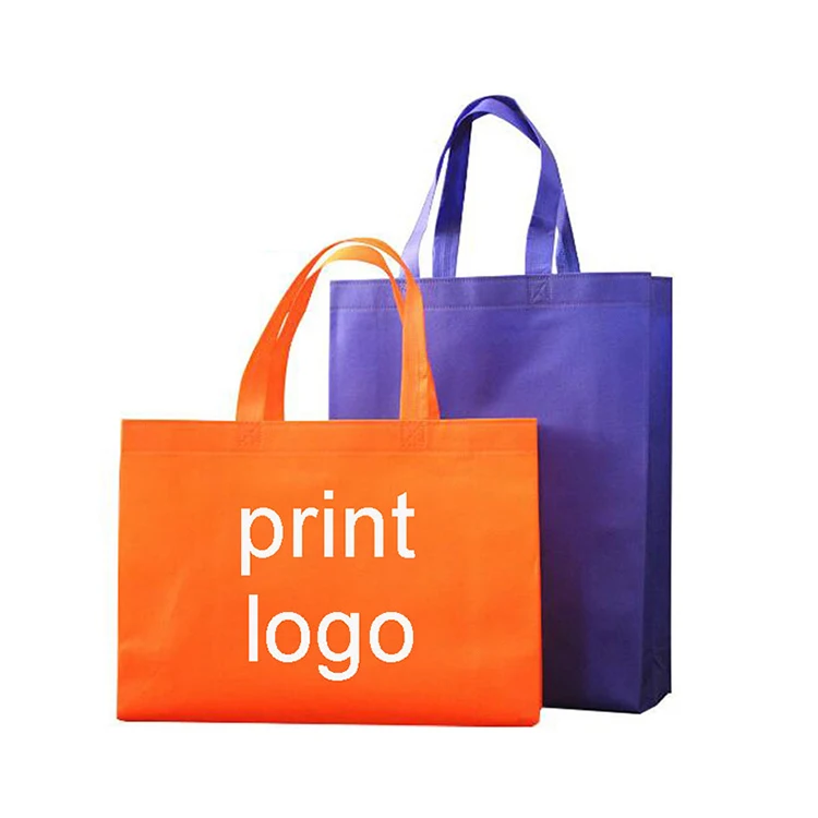 Reusable Customized Tote Shopping Bag Recycled Eco Non Woven Bag With Logo