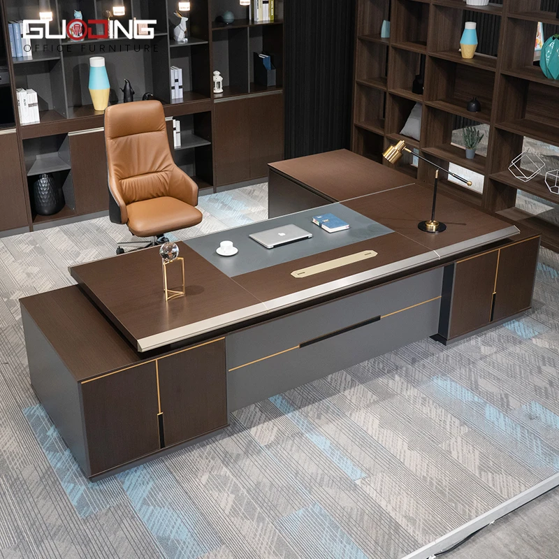 commercial furniture modern  wood office furniture set chair and table l shape business executive office desk Office table