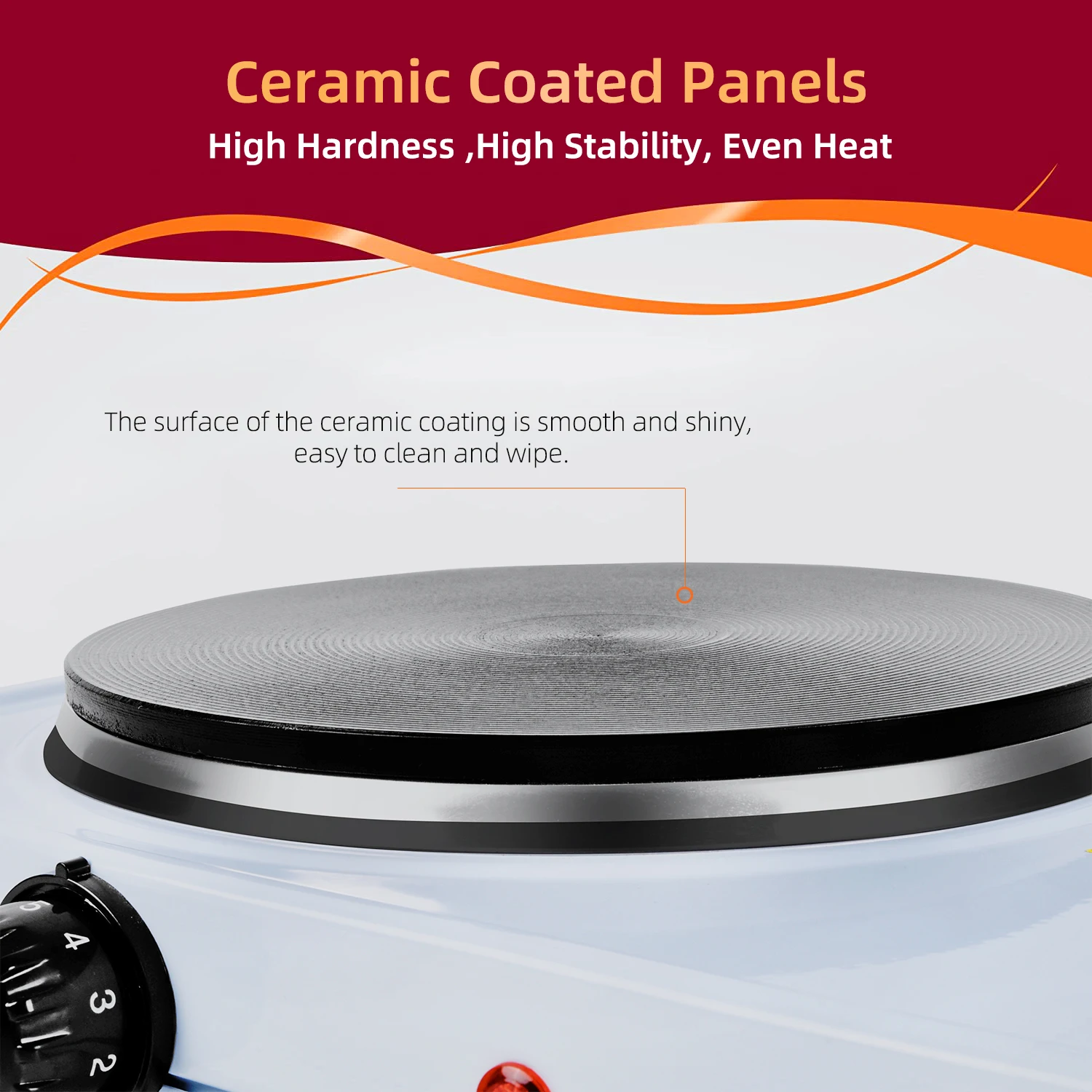 New Commercial 2500W Aluminum Alloy Heating 2 Plate Counter Top Electric Stoves Cooking Hot Plates Cooker Without Gas