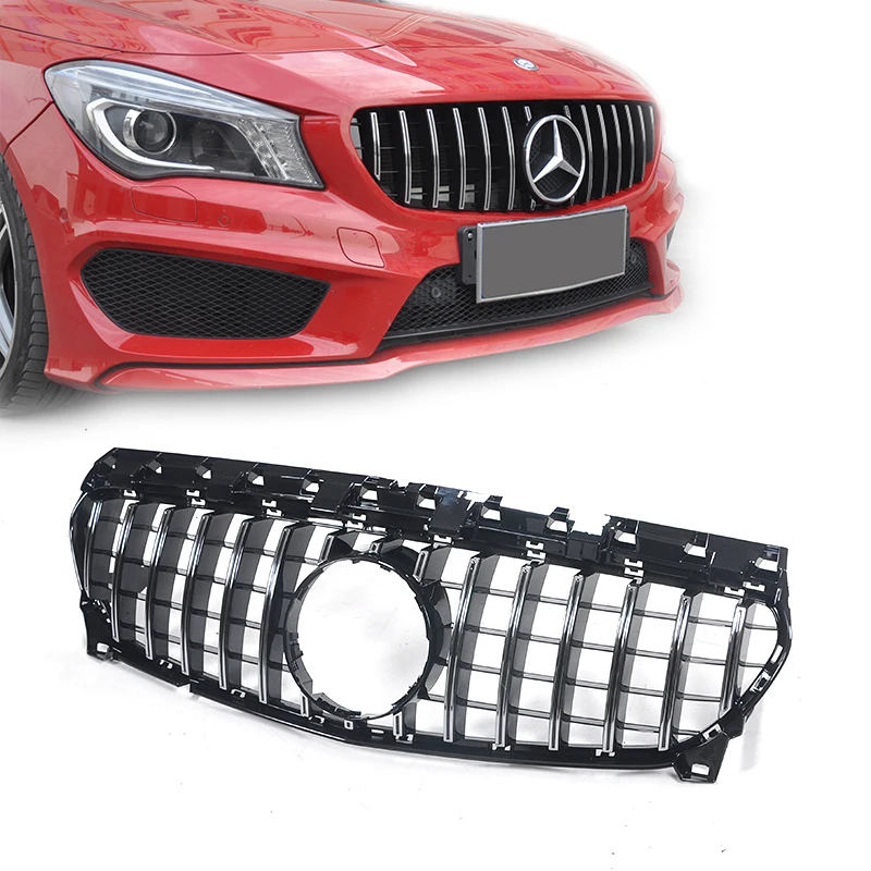 AMG CLA45 GT grill fit for mercedes CLA W117 2014-2018 year front racing mesh grille panamericana grille for benz CLA