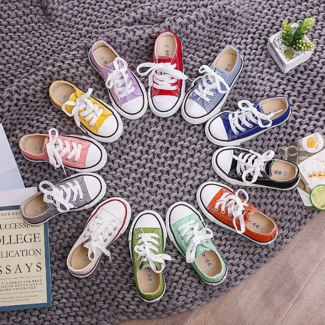 
KS0864 Multi colors high quality kids canvas shoes new 2020 children canvas shoes casual 