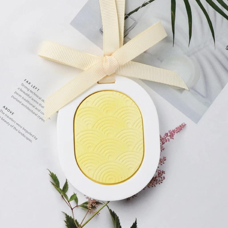 Yellow White Color Matched Wholesale Stocked Scented Ceramic Aroma Stone Perfume Essential Oil Fragrance Diffuser