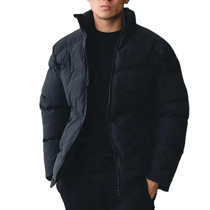 Hot selling blank design mens jackets windproof outdoor puffer jacket men stander collar warm mens jackets coats