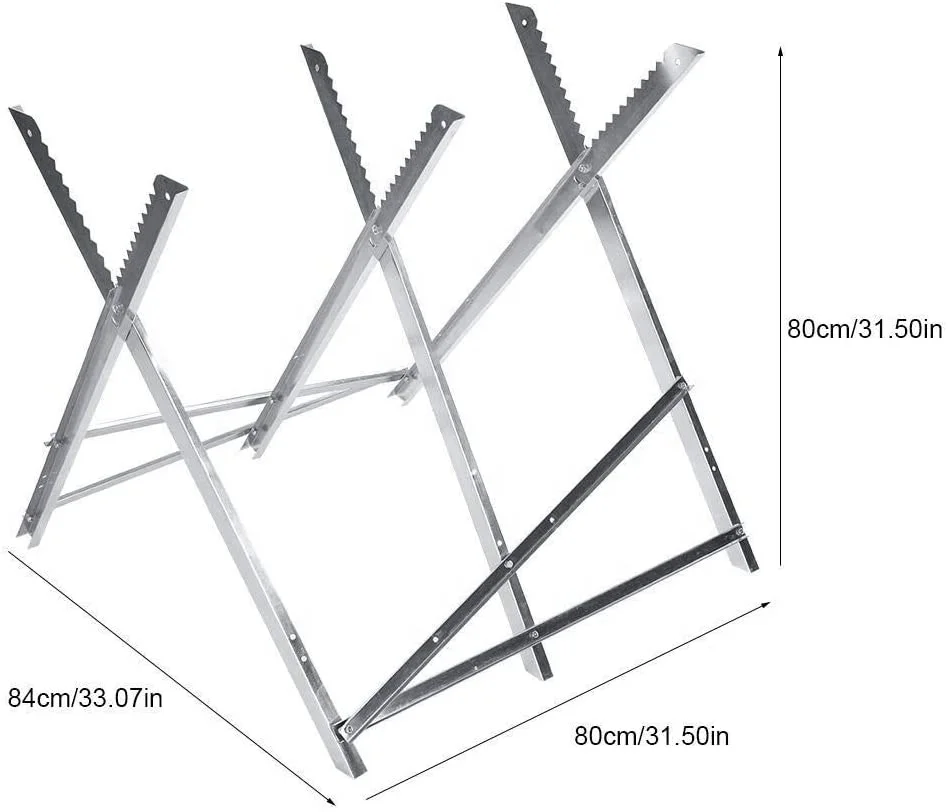 cutting  Saw Horse, Folding Log Folding Saw Horse Holder Timber Cutting Chainsaw Trestle for H