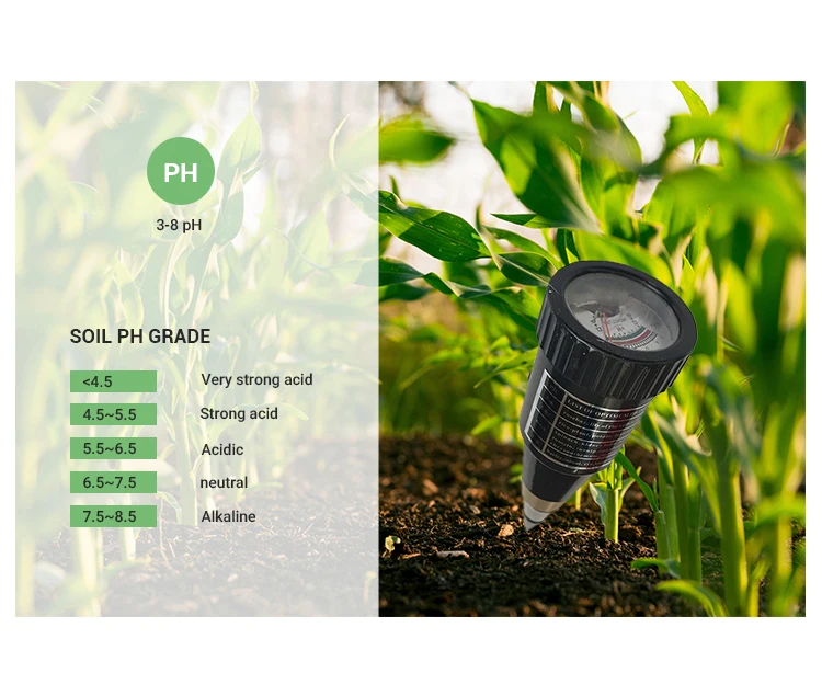 2 in 1 PH Meter Soil Tester Soil Moisture Monitor Testers Acidity Alkali Measure Tool For Gardening Plant