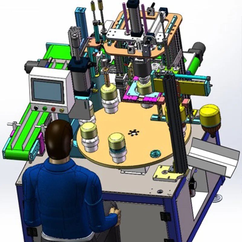 Made Of High Strength Electronic Products Machinery Led Bulb Automatic Assembly Machine