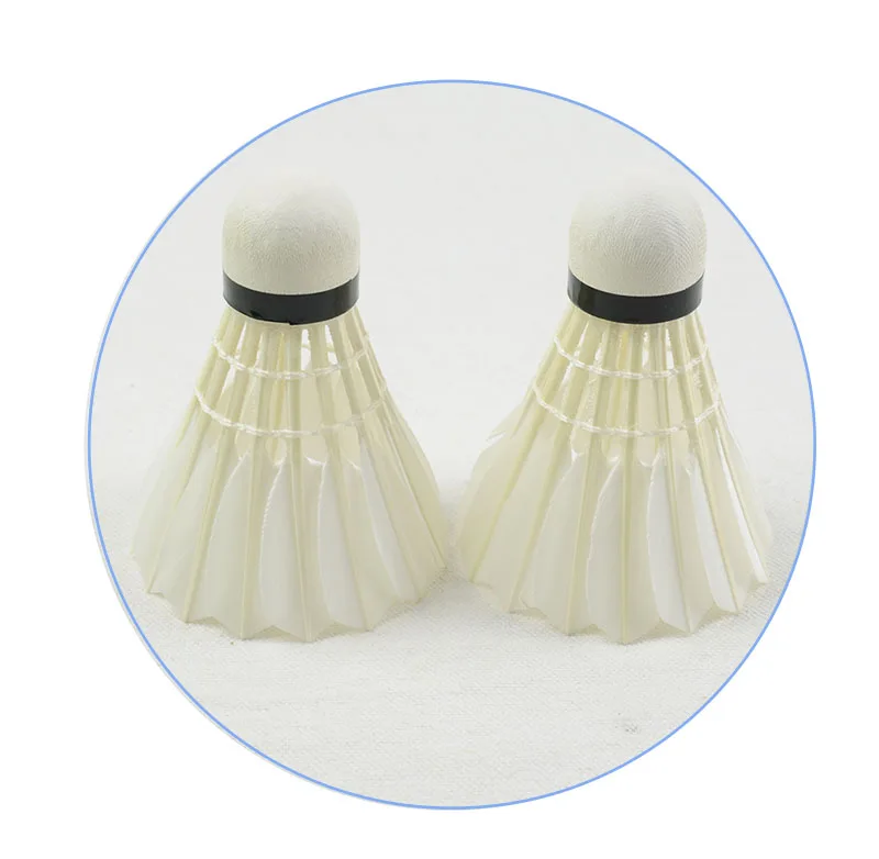 China suppliers Advanced Goose Feather Badminton Shuttlecocks with Great Stability and Durability,Nylon Shuttlecocks