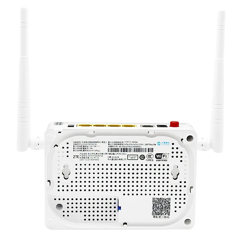  Внешняя антенна ZTE GPON ont F663NV3a 1GE + 3FE WIFI 5dbi беспроводной маршрутизатор onu английская прошивка работает на оптоволоконном оборудовании