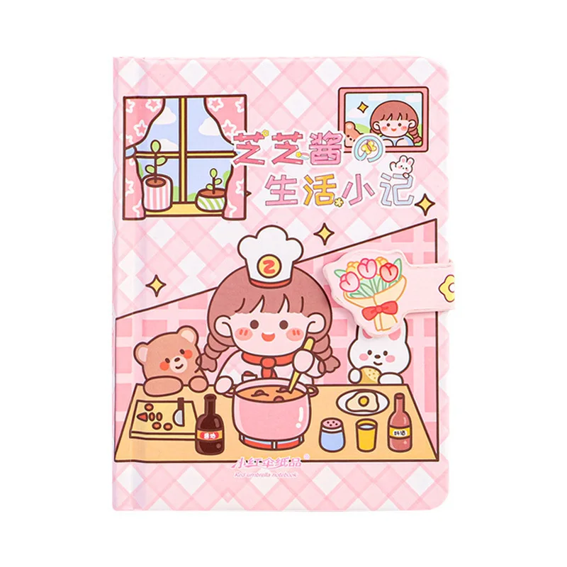 Новая идея милая Школьная веселая девушка мини удобная для переноски цветная страница с пользовательским логотипом ручная книга нитки швейная тетрадь