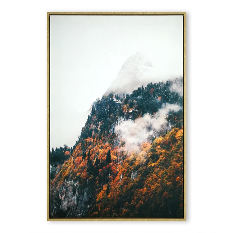 Canvas Painting for Home Decoration Chinese Nature Lake Scenery Abstract Painting Modern Printed