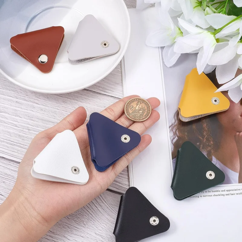 Cord Organizer Keeper PU Leather Cable Clips 7 Pcs Set Good Quality USB Holder Multiple Usage Leather Cable Straps