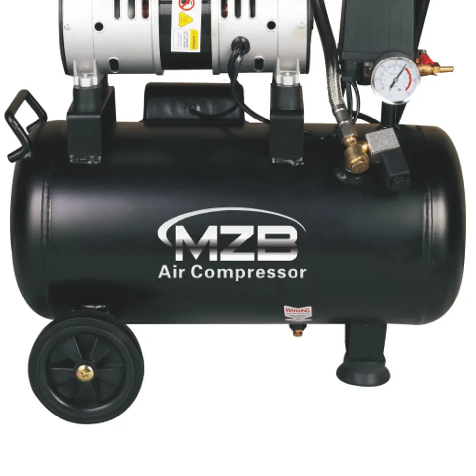 MZB dental noiseless oilless 24 liter oil free air compressor