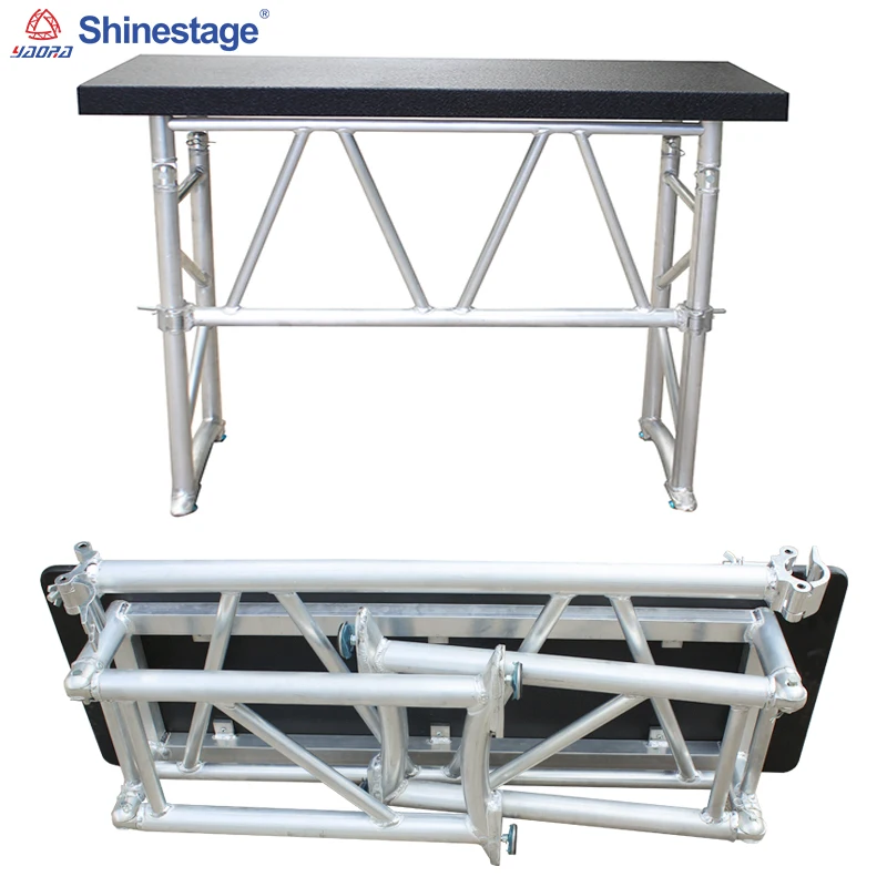 Концертные мероприятия портативный мобильный консольный стол de mixage dj складной алюминиевый