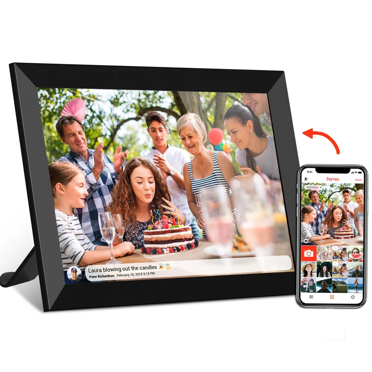 Frame APP Digital Photo frame 10-inch touch screen IPS screen 16GB WiFi cloud photo frame