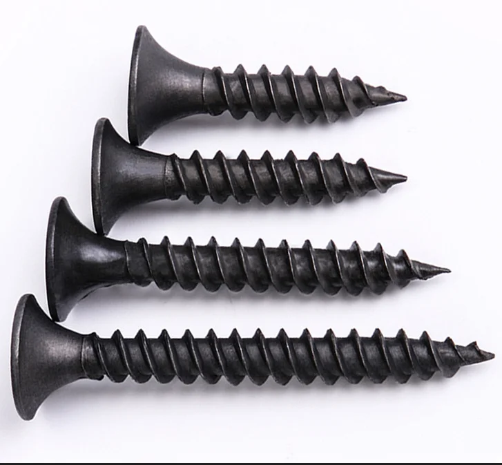 All Models Black Drywall Screws for Metal Bugle Head Plasterboard Self Tapping Drywall Screw Manufacture
