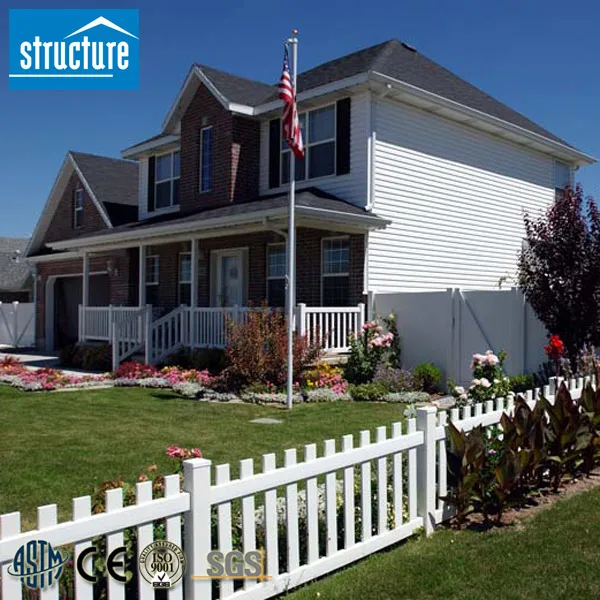 Uv proof Popular Style White Decorative Fence for Flower Beds