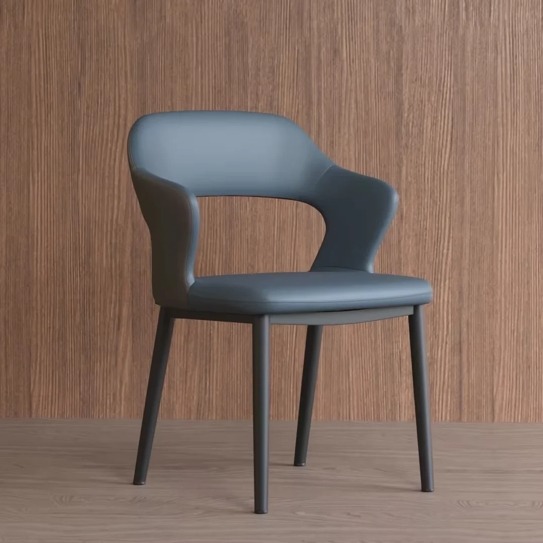 Newest Modern Luxury Style Home Furniture Dining Room Chairs Leather Upholstered Dining Chair Chairs for Kitchen PU Leather