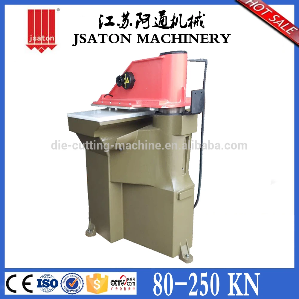 Swing arm leather shoe sole cut machine clicker press