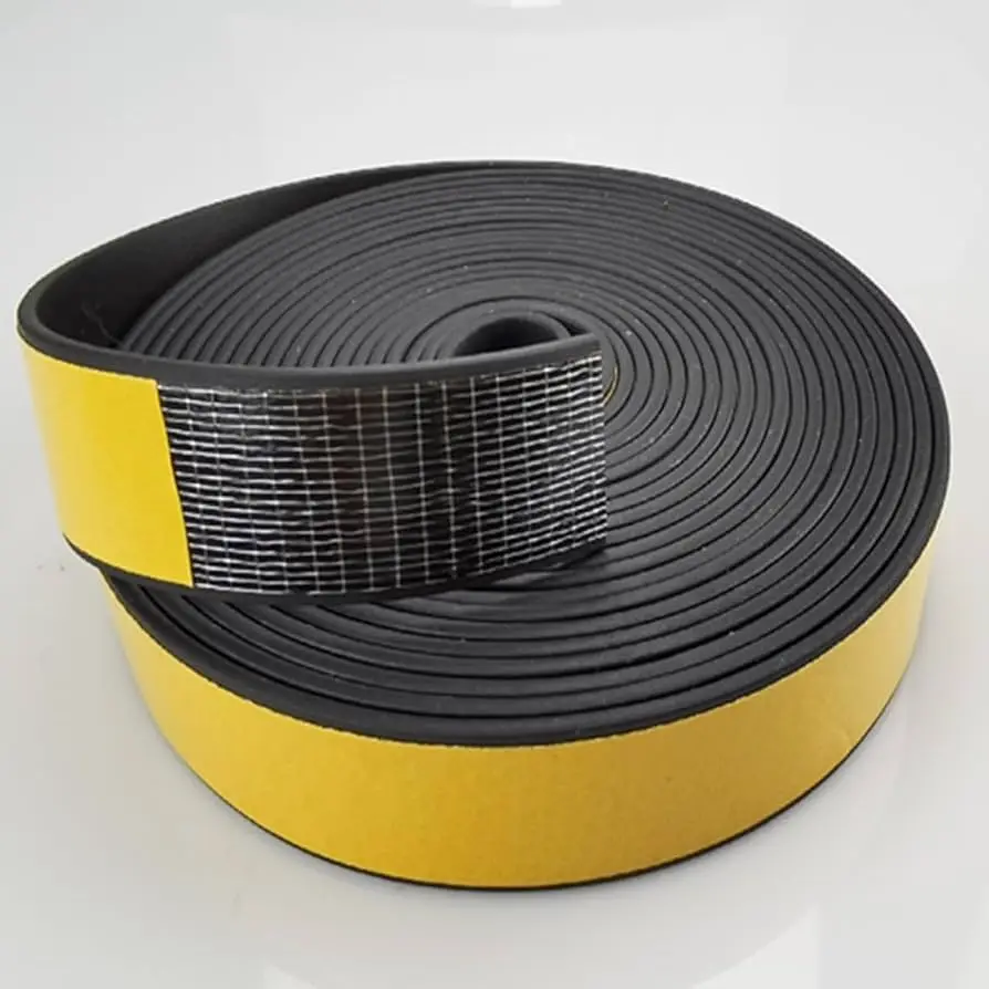 Black EPDM Foam Sponge Electrical Cabinet Door Rubber Seal Strip