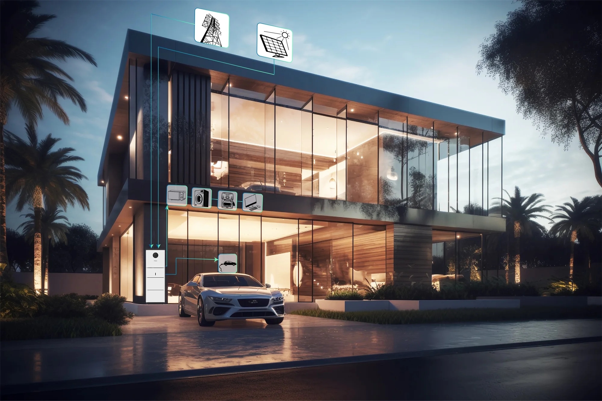 PYSUN Complete 5kw 8kw 10kw 15kw 20kw Grid Tied Lithium Battery 3 Phase Inverter Energy Storage System ESS Hybrid Solar System