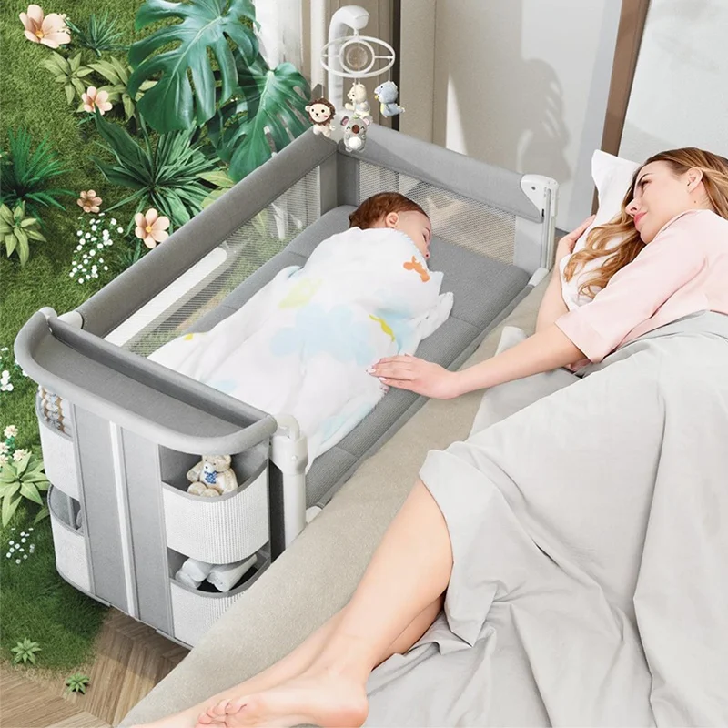 Multifunctional foldable portable outdoor park sleeping infant bedside new born baby bassinet 4 in 1 Baby Crib bed