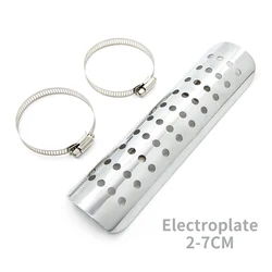 Universal Retro Modified Cafe Motorcycle Accessories Exhaust Pipe Thermal Shield Muffler Protector Cover For Harley