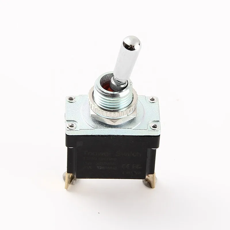 Waterproof 12mm 15A/20A 2Pins DPDT electrical ON-OFF metal toggle switch