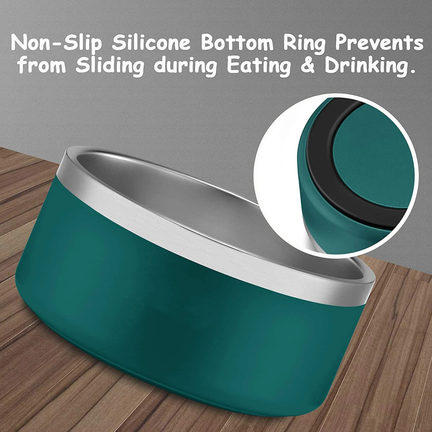 hot selling custom 32oz 64oz double wall stainless steel food feeding pet dog bowl