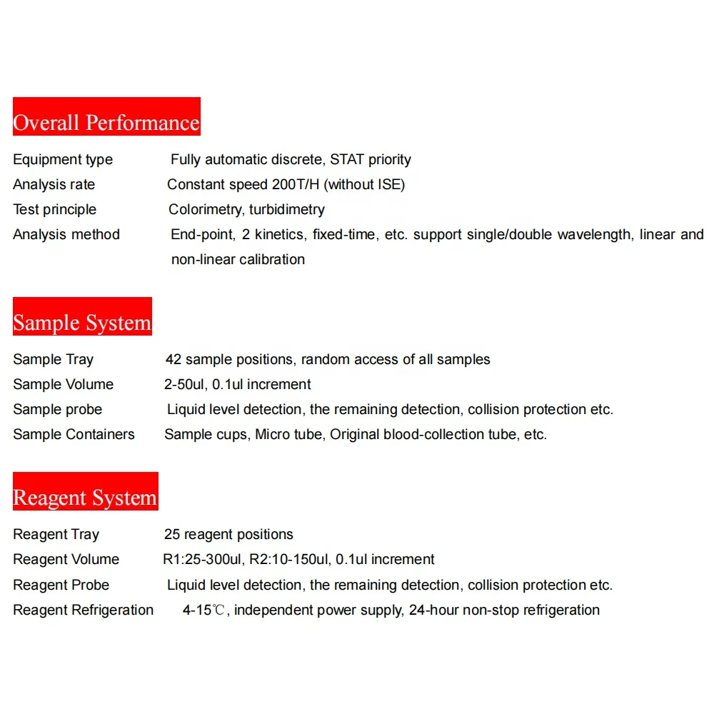 Hot Sales Clinical Analytical Instruments Mini Fully Automatic Bio Dry Biochemistry Analyzer Automated Blood Chemistry Analyzer