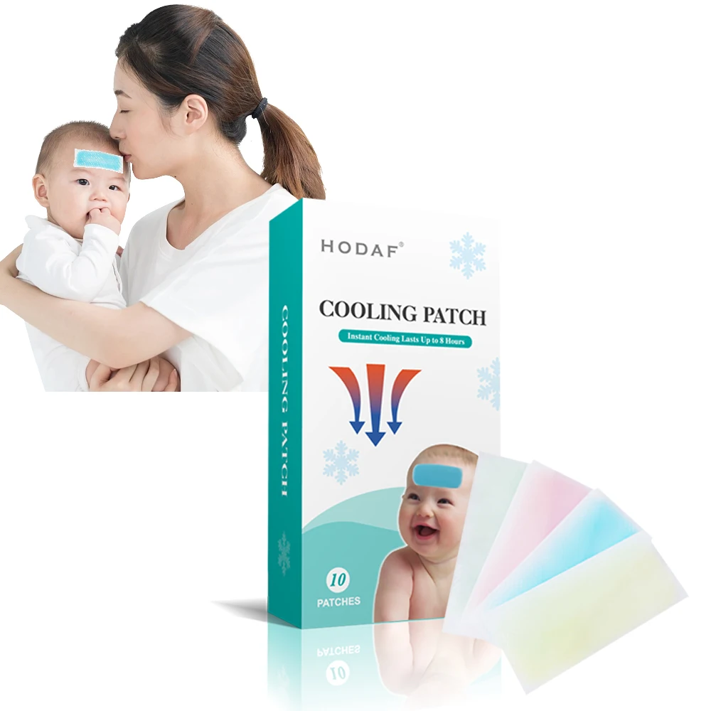 Hydrogel Fever Cooling Gel Patch ,Baby Fever Cooling Gel Sheets,  Kid Herbal Pain Relief Paste Fever cool Plaster