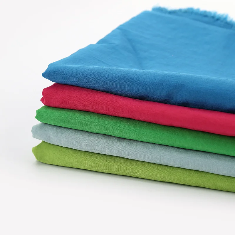 Wholesale Bright Silk Cross Cloth Plain Fabric 14% Nylon 86% Polyester Fabric