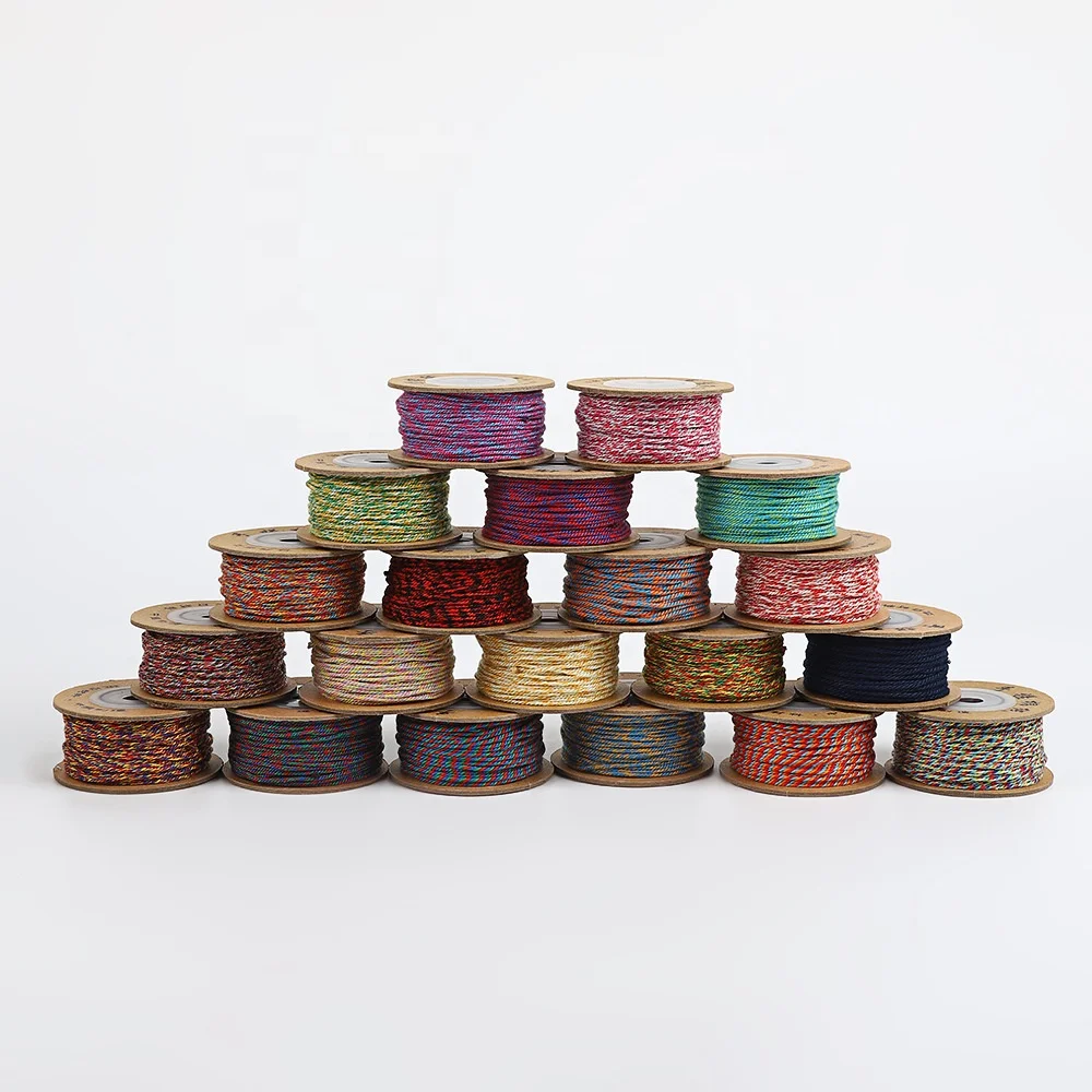 1.0MM 1.2MM 1.5MM Bracelet Jewelry Making Macrame Rope Twisted Thread Handmade Braided Cotton Cord