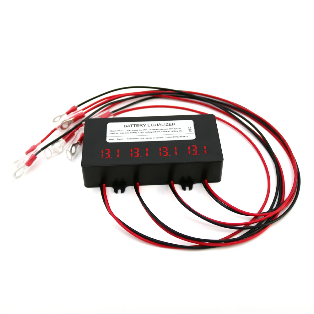 2022 new product HC02 2.4V3.6V6V9V12V 10A battery bank equalizer extender balancer with lcd display