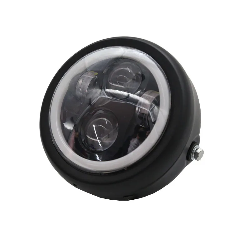 Electric Motorcycle Bicycle Super Bright LED Angel Eye Ring Headlights with Bracket Headlight Assembly