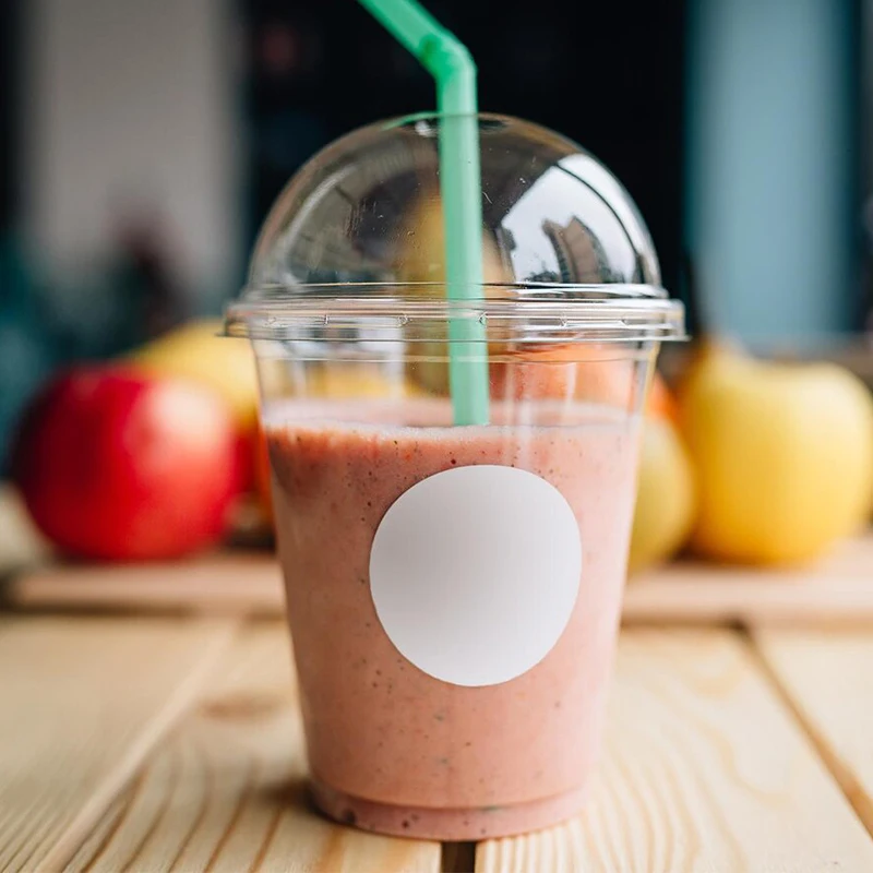 Custom 12 16 24 32Oz Boba Disposable Iced Coffee Juice Bubblemilk Tea Dessert Beverage Party Plastic Drink Cups With Lids